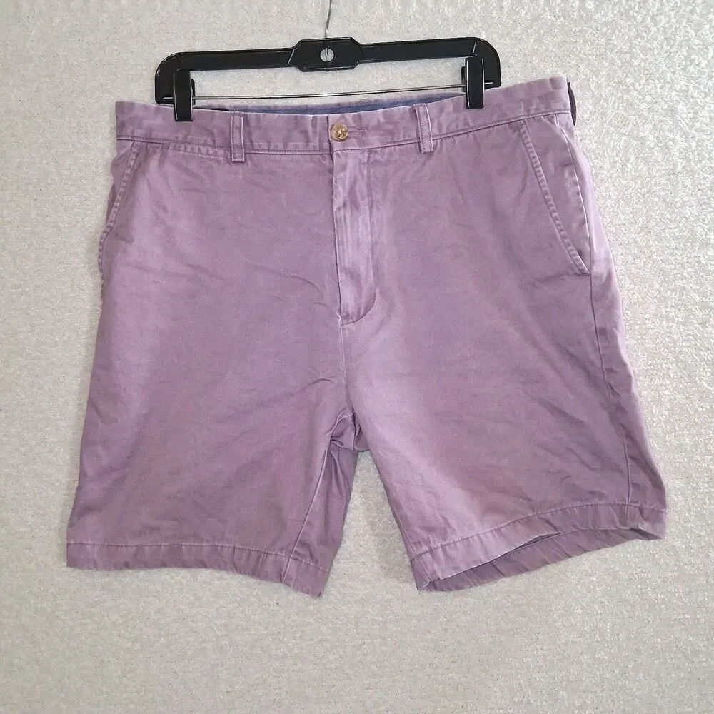 100% Pima Cotton Shorts Mens Sz 36 Luxury Preppy Vacation Travel Summer Boat